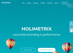 How d-bi.fr looks like on a tablet such as an iPad.