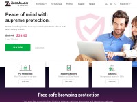 Desktop screenshot for zonelabs.com