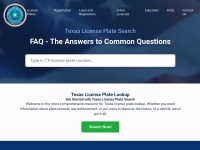 Desktop screenshot for texaslicenseplate.com