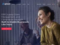 Desktop screenshot for aptean.com