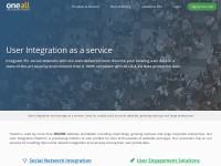 Desktop screenshot for oneall.com