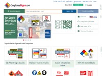 Desktop screenshot for compliancesigns.com