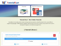 Desktop screenshot for tutorialkart.com