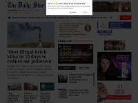 Desktop screenshot for thedailystar.net
