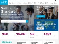 Desktop screenshot for asme.org