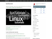 Desktop screenshot for systutorials.com