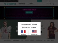 Desktop screenshot for spreadshirt.fr