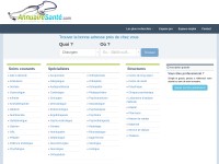 Desktop screenshot for annuairesante.com