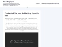 Desktop screenshot for baliraftingexpert.com