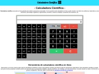 Desktop screenshot for calculadora-cientifica.com