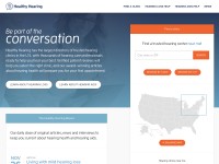 Desktop screenshot for healthyhearing.com