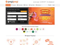 Desktop screenshot for pegipegi.com