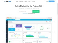 Desktop screenshot for agilecrm.com