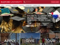 Desktop screenshot for radford.edu