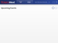 Desktop screenshot for ticketswest.com