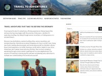 Desktop screenshot for traveltoadventures.com