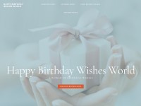 Desktop screenshot for happybirthdaywishesworld.com