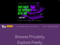 Desktop screenshot for torproject.org