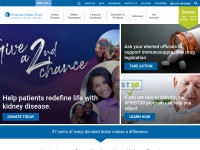 Desktop screenshot for kidneyfund.org