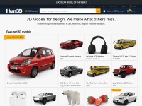 Desktop screenshot for hum3d.com