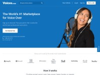 Desktop screenshot for voices.com