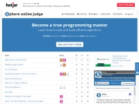 Desktop screenshot for spoj.com