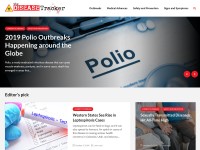 Desktop screenshot for thediseasetracker.com