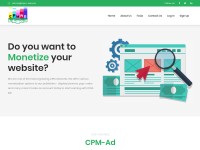 Desktop screenshot for cpm-ad.com