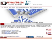 Desktop screenshot for idautomation.com