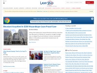 Desktop screenshot for law360.com