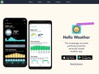 Desktop screenshot for helloweatherapp.com