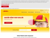 Desktop screenshot for dhl.de