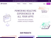 Desktop screenshot for pusher.com