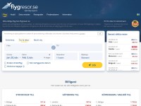 Desktop screenshot for flygresor.se