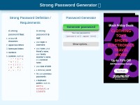Desktop screenshot for strongpasswordgenerator.com