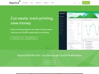 Desktop screenshot for papercut.com