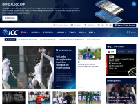 Desktop screenshot for icc-cricket.com