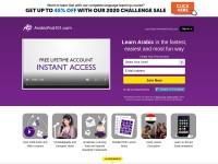 Desktop screenshot for arabicpod101.com