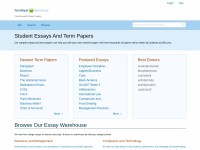 Desktop screenshot for termpaperwarehouse.com
