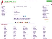Desktop screenshot for lexilogos.com