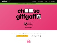 Desktop screenshot for giffgaff.com