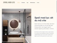 Desktop screenshot for speil-med-lys.no