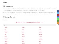 Desktop screenshot for mythology.net