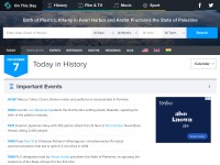 Desktop screenshot for onthisday.com