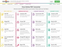 Desktop screenshot for pdf2go.com