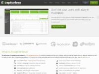 Desktop screenshot for exceptionless.io