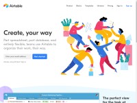 Desktop screenshot for airtable.com