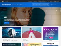Desktop screenshot for ticketmaster.de