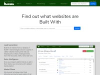 Desktop screenshot for builtwith.com