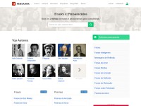 Desktop screenshot for pensador.com